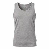 MANAGER mens singlet with bamboo grey melange