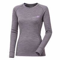 MB TDRZ ladie's functional long-sleeved T-shirt grey melange/apricot