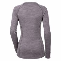 MB TDRZ ladie's functional long-sleeved T-shirt grey melange/apricot