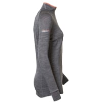 MB TRZZ ladie's functional long-sleeved T-shirt grey melange/apricot