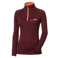 MB TRZZ ladie's functional long-sleeved T-shirt plum/apricot