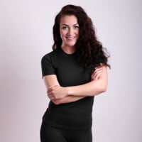 MS NKRZ ladies baselayer short sleeve T-shirt black