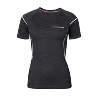 MW NKRZ 170 womens merino short sleeve T-shirt black melange