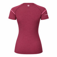 MW NKRZ 50OA womens merino short sleeve T-shirt plum melange