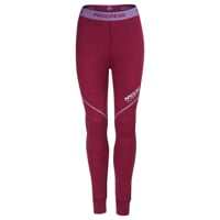 MW SDNZ womens merino long tights wine red melenge