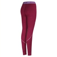 MW SDNZ womens merino long tights wine red melenge