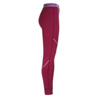 MW SDNZ womens merino long tights wine red melenge