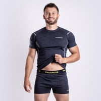 MW SKN 170 mens merino boxers black melange