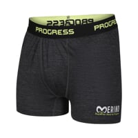 MW SKN mens merino boxers black melange