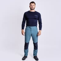 PROTREK MAN outdoor pants with merino petrol/blackened blue