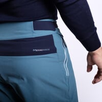 PROTREK MAN outdoor pants with merino petrol/blackened blue