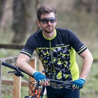 REPRESENT men's fullzip cycling jersey black/lime
