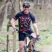 REPRESENT men's fullzip cycling jersey black/red