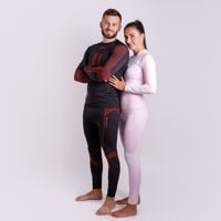 SEAMLESS-BAMBOO SET MEN men's thermal underwear black/orange