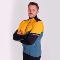 TERRITORY  pánská funkční sportovní mikina černá/kari/modrošedá