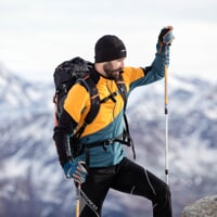 TERRITORY  pánská funkční sportovní mikina černá/kari/modrošedá