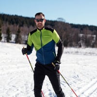 TERRITORY  pánská funkční sportovní mikina černá/limetka/petrol