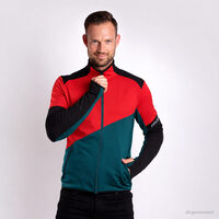 TERRITORY mens full zip jacket black/red/green