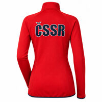 TIMURA ladies retro CSSR sports jacket red