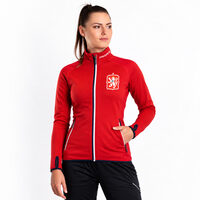 TIMURA ladies retro CSSR sports jacket red