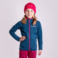 TISPA JUNIOR MERINO girl's sports jacket petrol/fuchsie