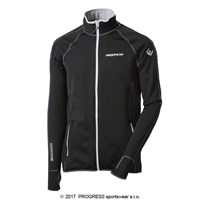 TOREZ II mens sports full zip jacket black/petroleum blue sew.