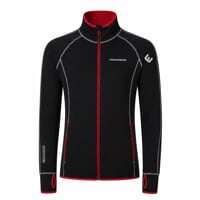 TOREZ mens sports full zip jacket black/petroleum blue sew.