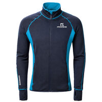 TOREZ mens sports full zip jacket dk.blue/turquoise