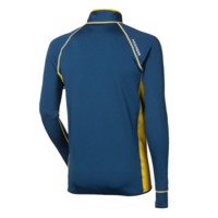 TOREZ II mens sports full zip jacket black/petroleum blue sew.