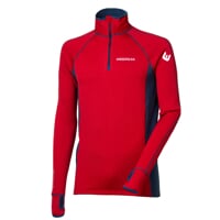 TOREZ ZIP pánská funkční sportovní mikina černá/červená