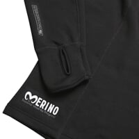 TOREZ ZIP MERINO pánská funkční mikina s krátkým zipem černá