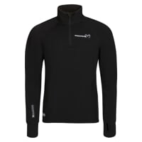 TOREZ ZIP MERINO pánská funkční mikina s krátkým zipem černá