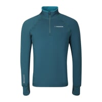TOREZ MERINO ZIP pánská funkční mikina s krátkým zipem zelená