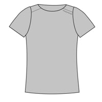 TR TIPICA women's fully bonded sports t-shirt grey melange