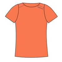 TR TIPICA women's fully bonded sports t-shirt orange melange