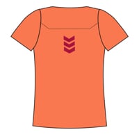 TR TIPICA women's fully bonded sports t-shirt orange melange
