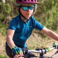 TRAFFICO children's cycling jersey petroleum
