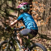 TRAFFICO children's cycling jersey petroleum