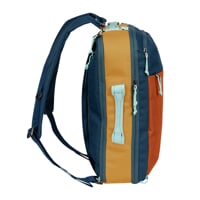 TRAVEL BAG travel backpack terracotta/navy/yellow