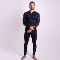 TX NRZ men's functional halfzip T-shirt black