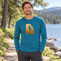 VANDAL "BOULDER" men's bamboo T-shirt petroleum