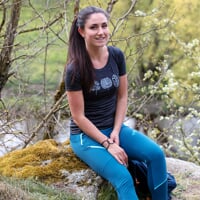 VINKA "TREES" dámské merino triko šedý melír
