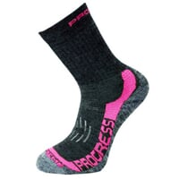 X-TREME winter merinowool trekking socks Dk.grey/pink